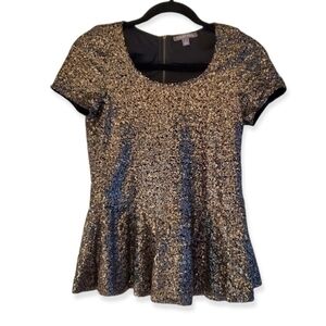 Tinley Road sequined peplum top